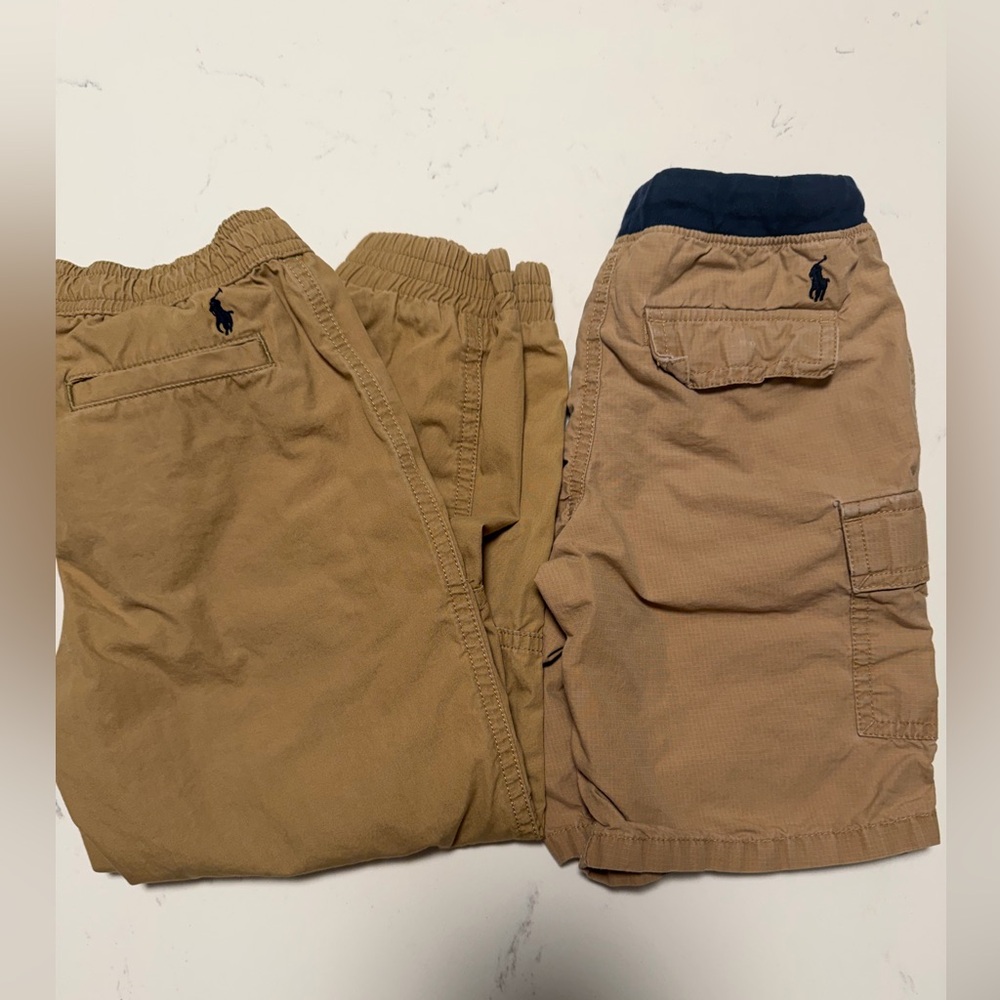 Ralph Lauren polo lot of 2 pants/shorts. Size 5. GUC